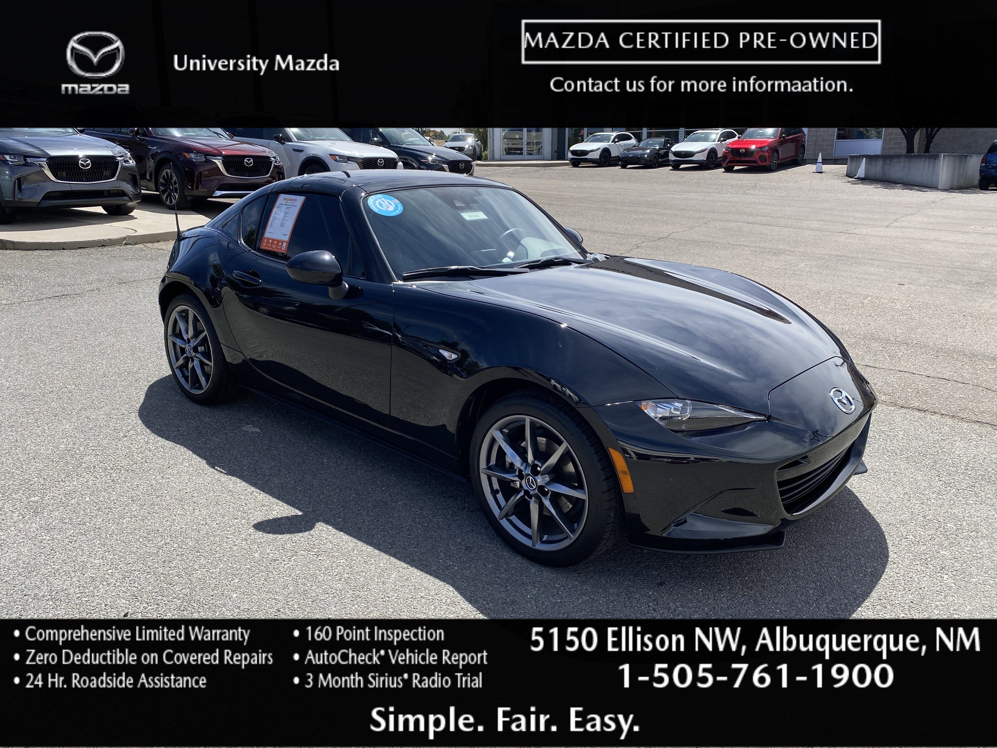 Used 2020 MAZDA MX-5 Miata RF Grand Touring RWD image 1