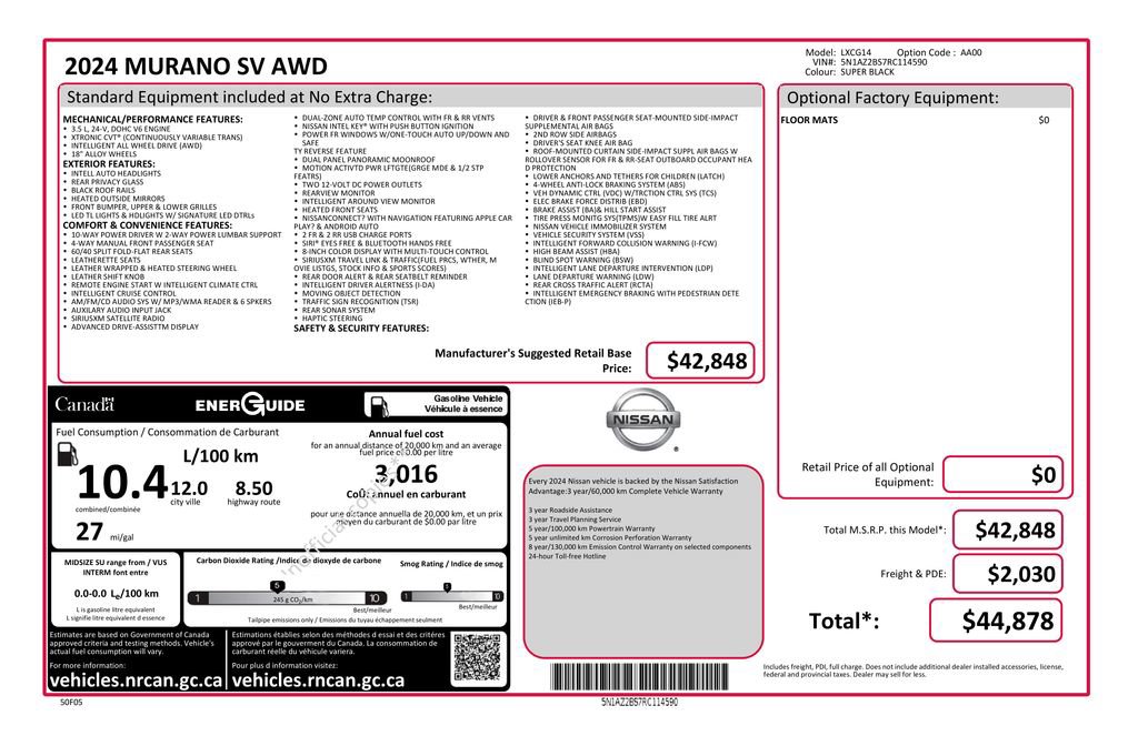 Used 2024 Nissan Murano SV image 30