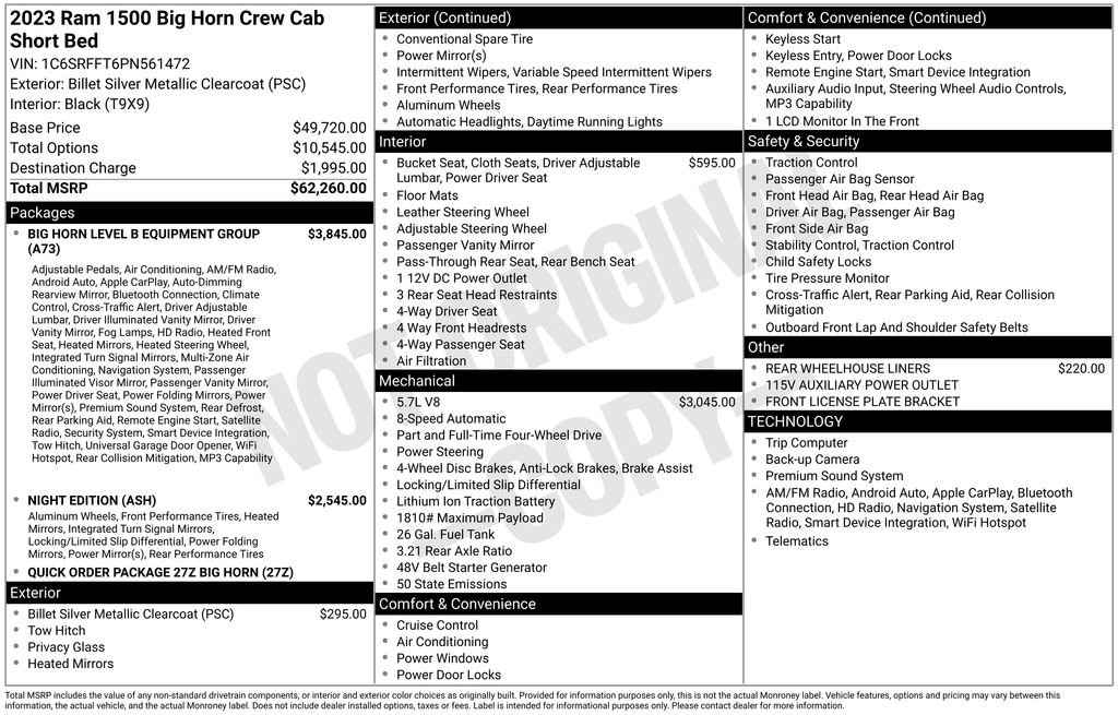 Used 2023 RAM 1500 Big Horn image 2