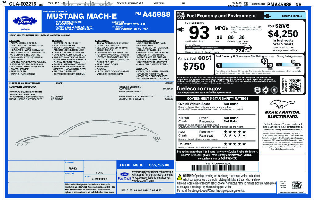 Used 2023 Ford Mustang Mach-E Premium AWD/4WD image 3