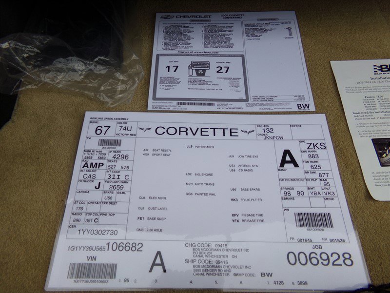Used 2006 Chevrolet Corvette Convertible image 65