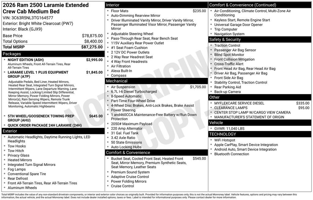 New 2026 RAM 2500 Laramie w/ Night Edition image 9