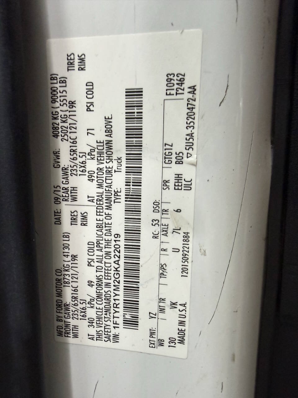 Used 2016 Ford Transit 250 130 Low Roof RWD image 21