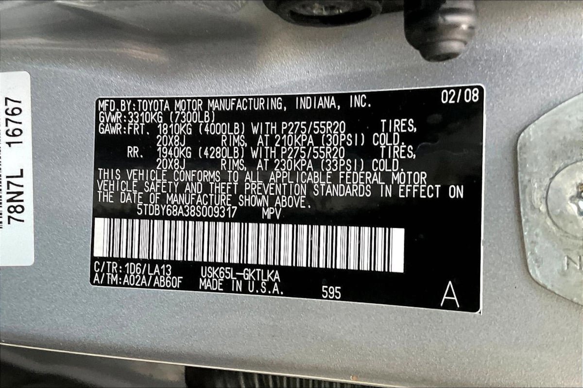 Used 2008 Toyota Sequoia Limited AWD/4WD image 18