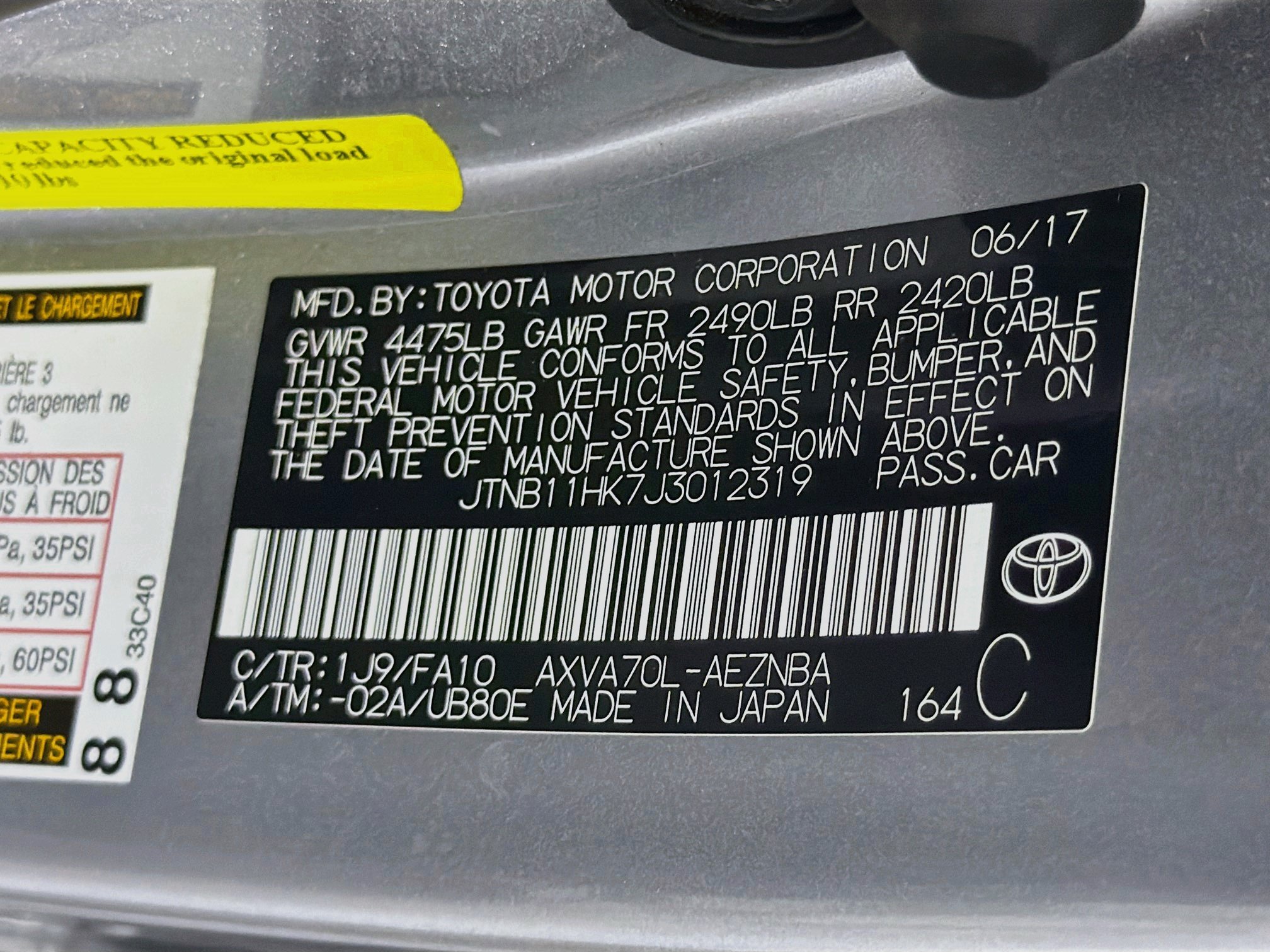 Used 2018 Toyota Camry LE FWD image 12