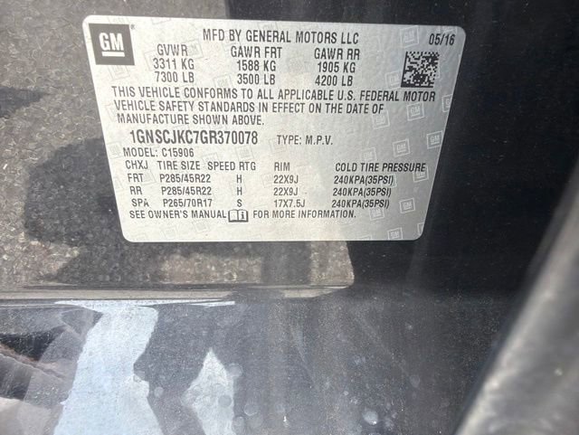 Used 2016 Chevrolet Suburban LTZ w/ Max Trailering Package RWD image 12