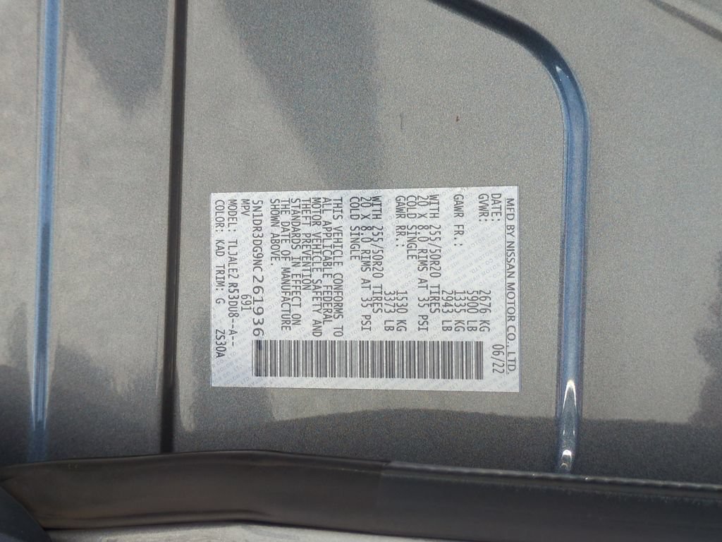 Certified 2022 Nissan Pathfinder Platinum w/ Cargo Package FWD image 24
