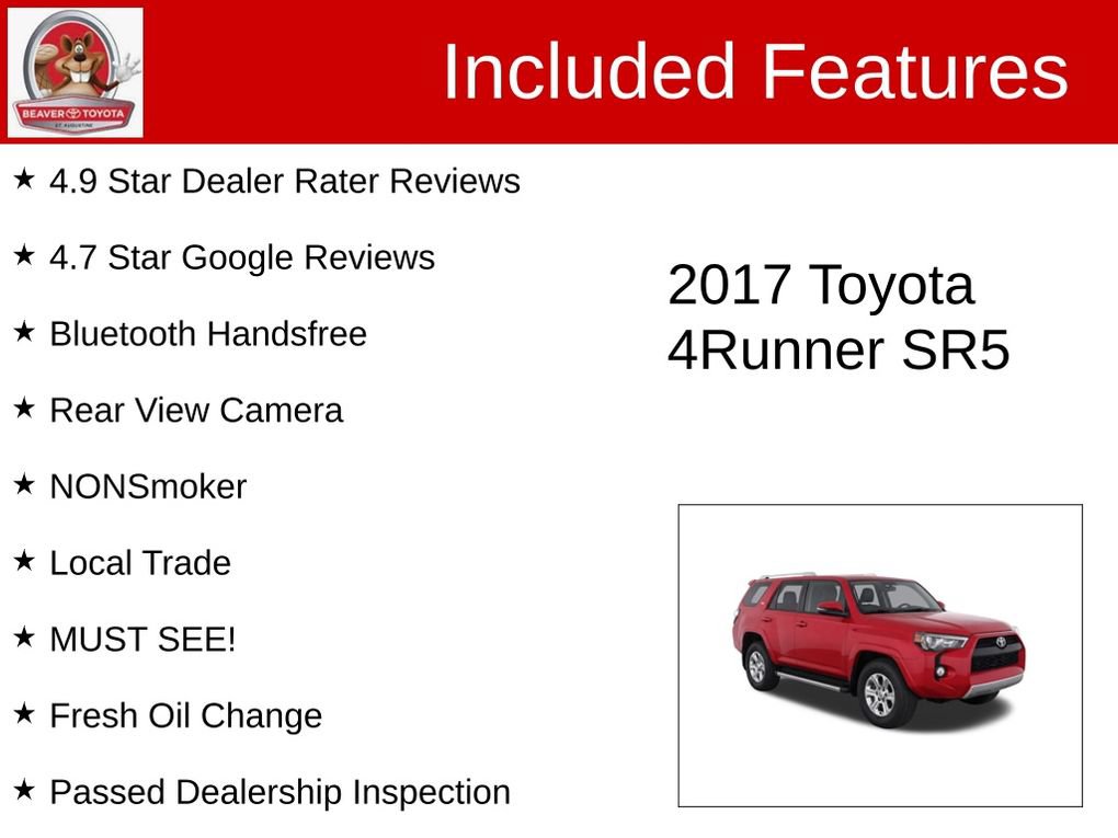 Used 2017 Toyota 4Runner SR5 RWD image 4