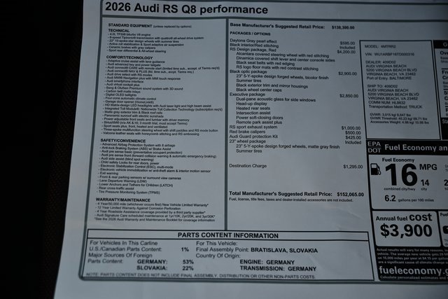 New 2026 Audi RS Q8 performance image 43