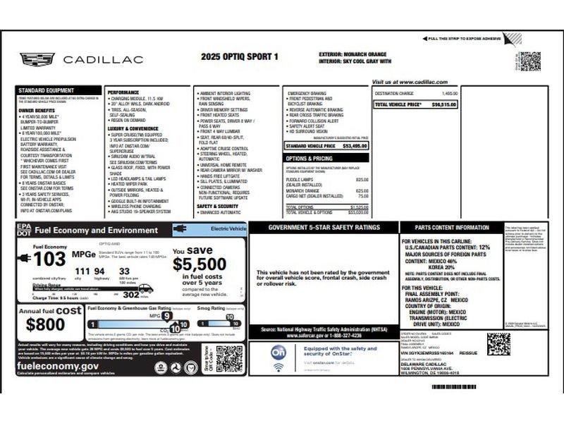 Certified 2025 Cadillac Optiq Sport 1 AWD/4WD image 9