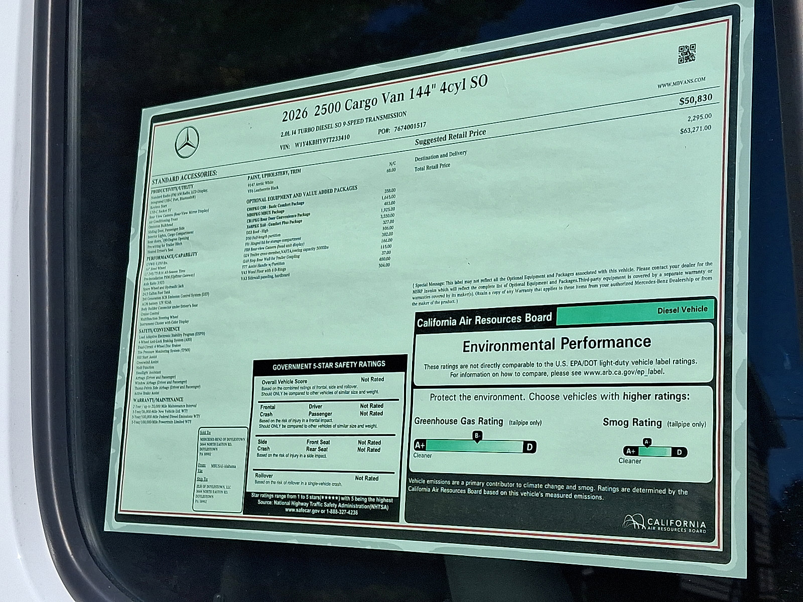 New 2026 Mercedes-Benz Sprinter 2500 image 20