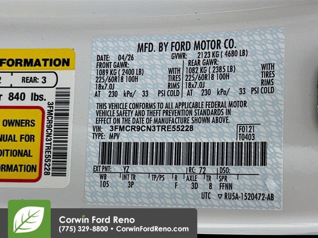 New 2026 Ford Bronco Sport Outer Banks w/ Outer Banks Tech Package+ AWD/4WD image 34