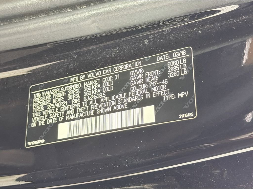 Used 2018 Volvo XC90 T6 Inscription w/ Convenience Package AWD/4WD image 31