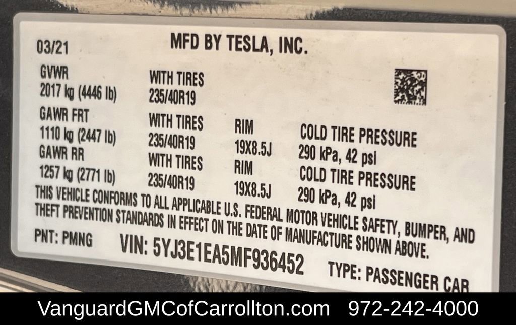 Used 2021 Tesla Model 3 Standard Range Plus image 35