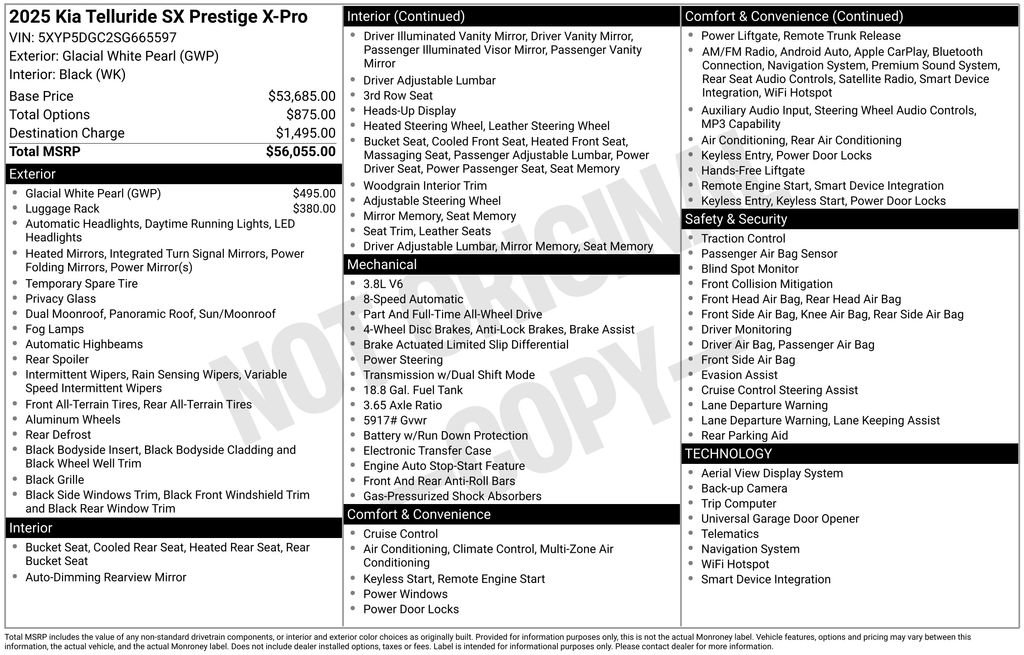 Used 2025 Kia Telluride SX Prestige X-Pro image 47