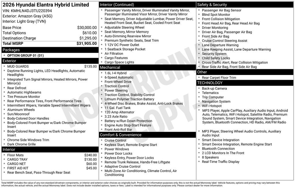 New 2026 Hyundai Elantra Limited FWD image 21