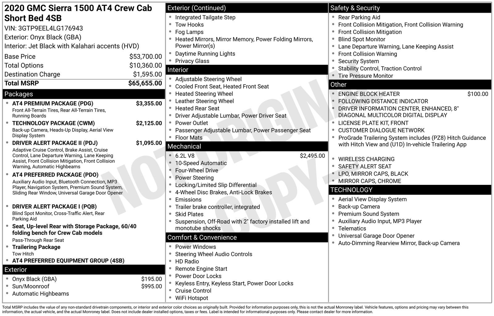 Used 2020 GMC Sierra 1500 AT4 w/ AT4 Premium Package image 43