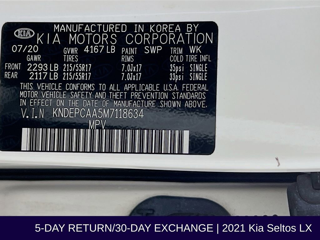 Used 2021 Kia Seltos LX image 34