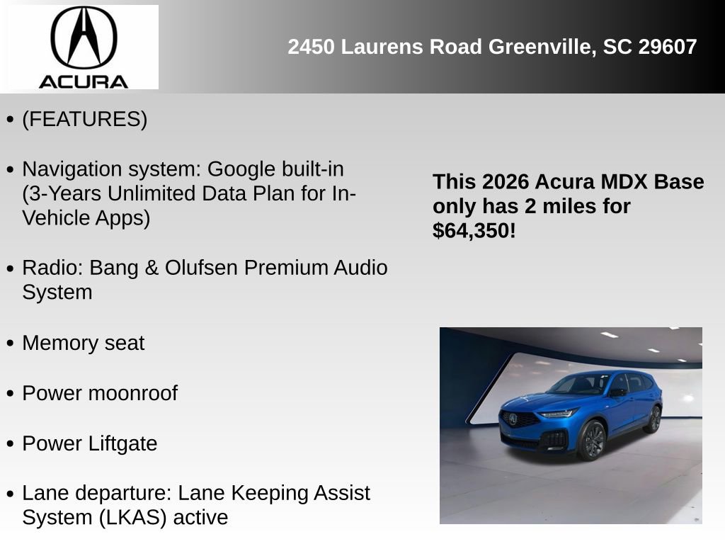 New 2026 Acura MDX A-Spec image 6