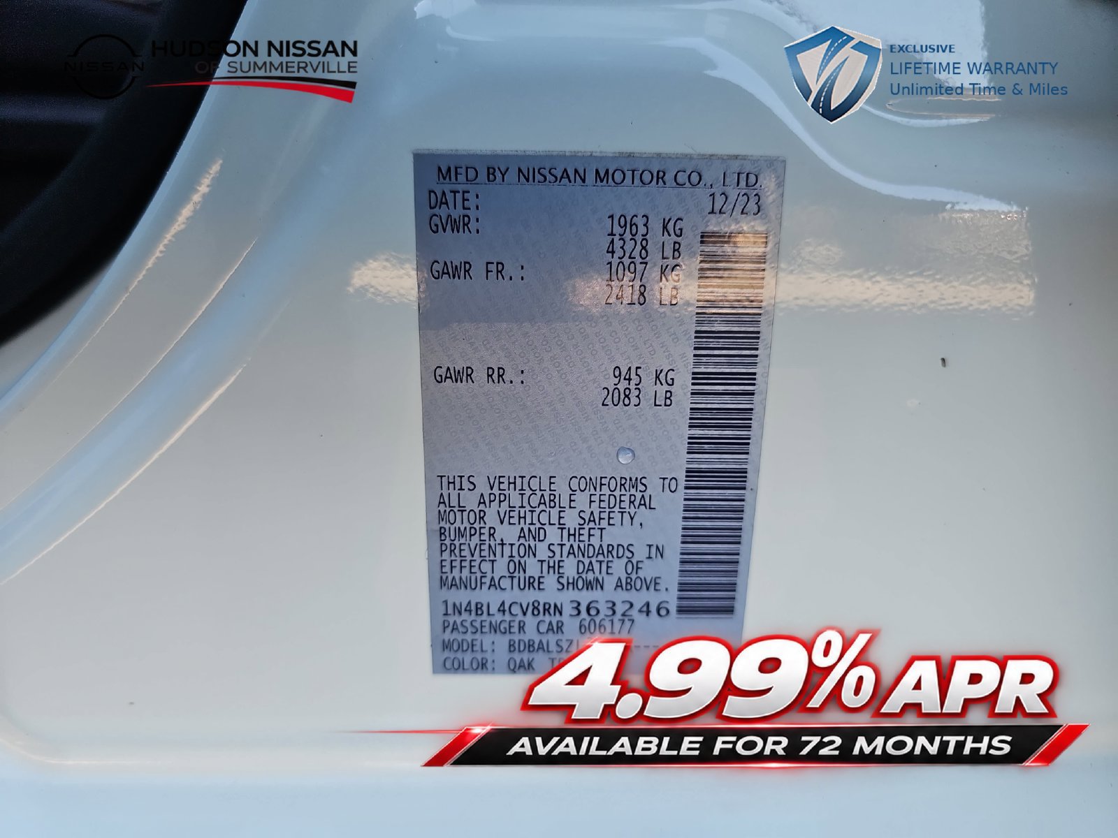 Used 2024 Nissan Altima 2.5 SR FWD image 33