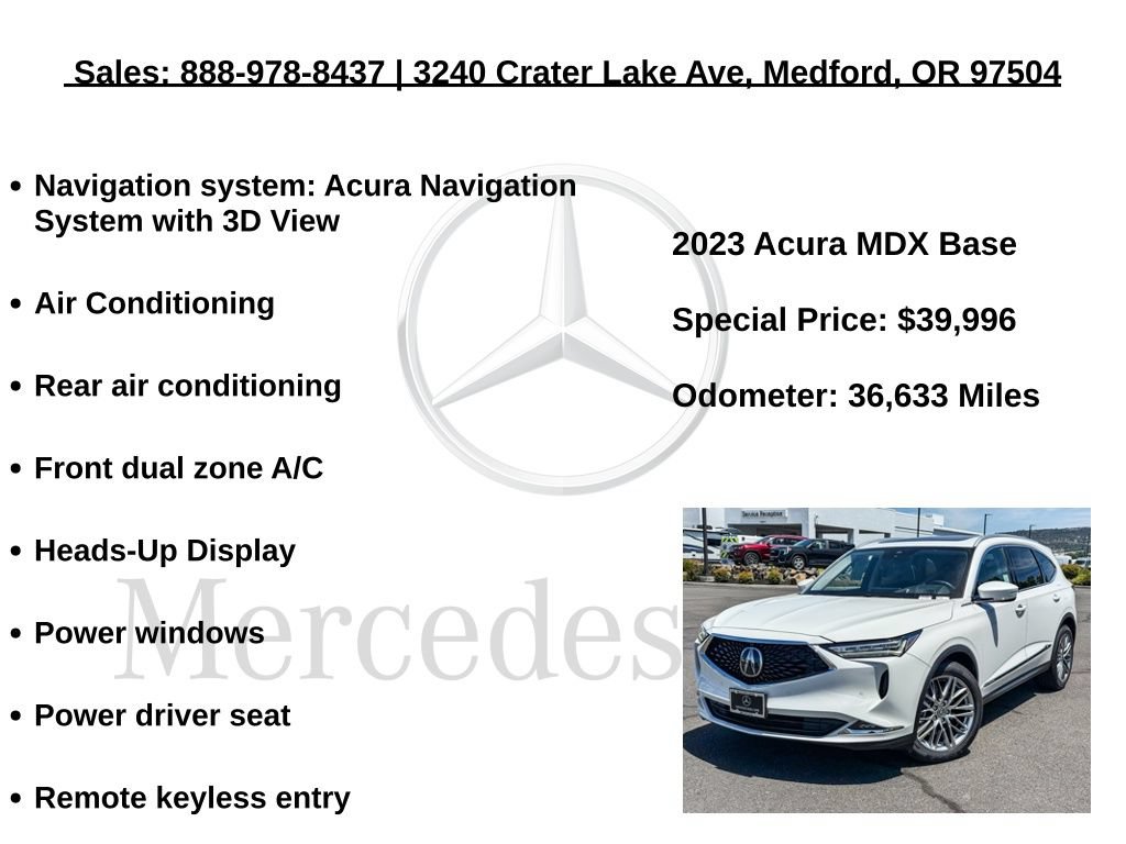Used 2023 Acura MDX w/ Advance Package AWD/4WD image 6