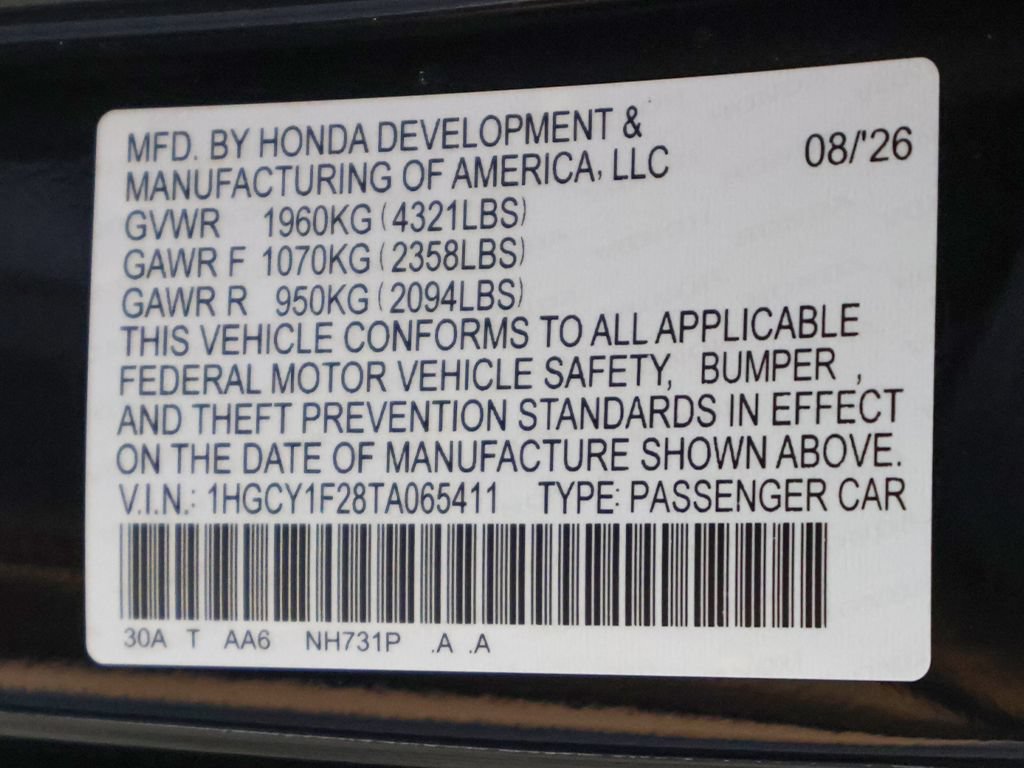 New 2026 Honda Accord LX image 24