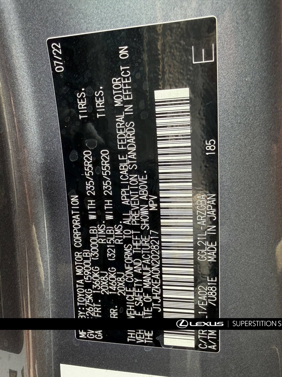 Certified 2022 Lexus RX 350L FWD w/ Premium Package image 30
