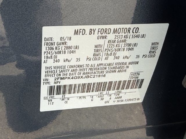 Used 2018 Ford Edge SE AWD/4WD image 25
