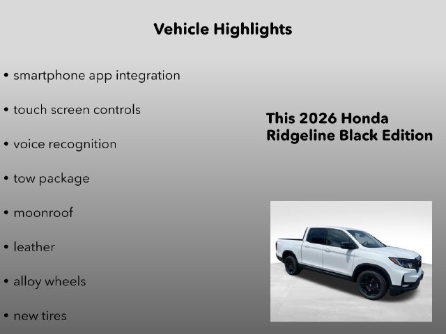 New 2026 Honda Ridgeline Black Edition image 15