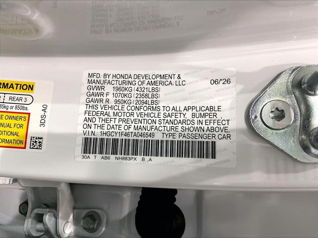 New 2026 Honda Accord SE image 17