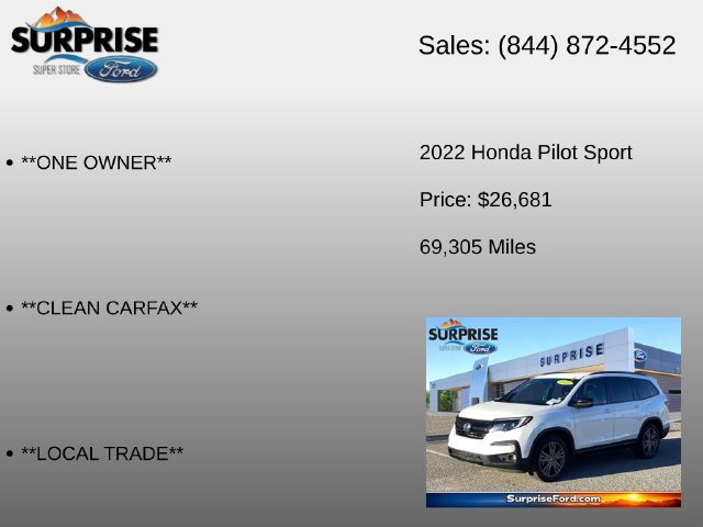 Used 2022 Honda Pilot Sport image 6