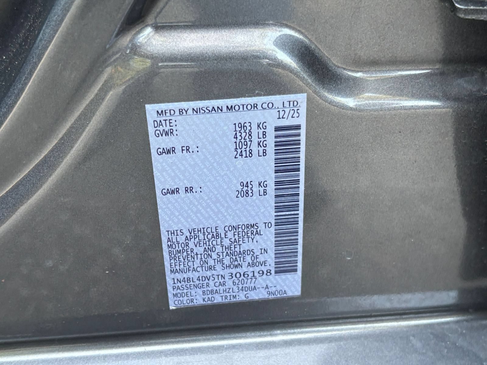 Used 2026 Nissan Altima 2.5 SV FWD image 28