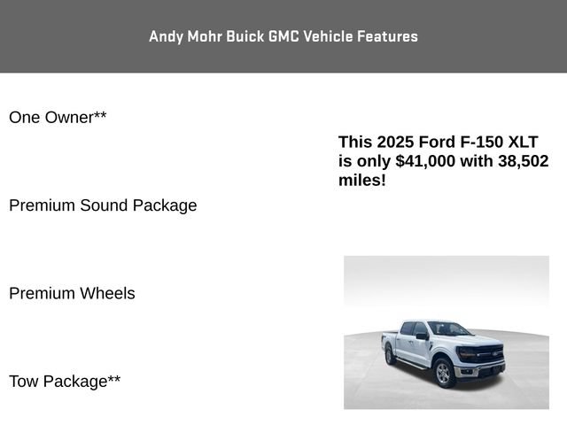 Used 2025 Ford F150 XLT w/ Equipment Group 301A Standard AWD/4WD image 8
