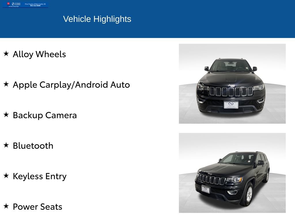 Used 2019 Jeep Grand Cherokee Laredo AWD/4WD image 2