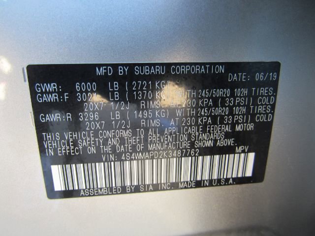 Used 2019 Subaru Ascent Limited w/ Popular Package #2 image 59