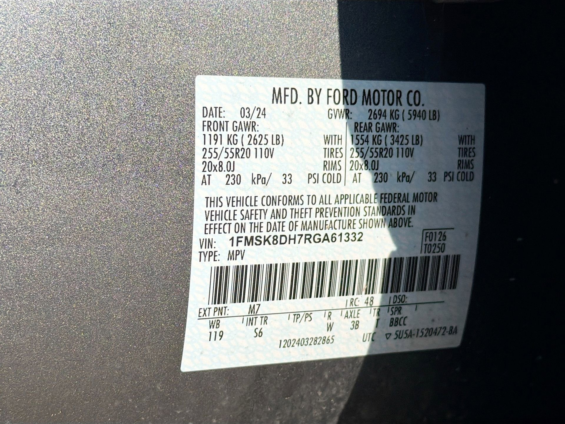 Used 2024 Ford Explorer XLT w/ Equipment Group 202A AWD/4WD image 35