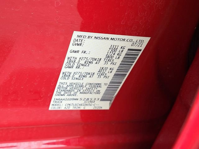 Used 2021 Nissan Titan PRO-4X w/ Pro-4x Convenience Package image 29