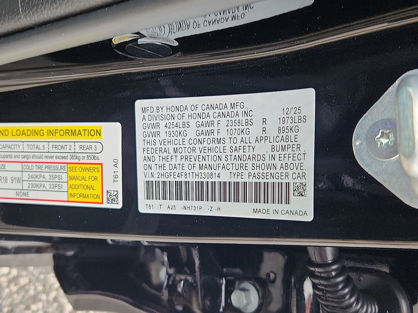 New 2026 Honda Civic Sport Touring image 18