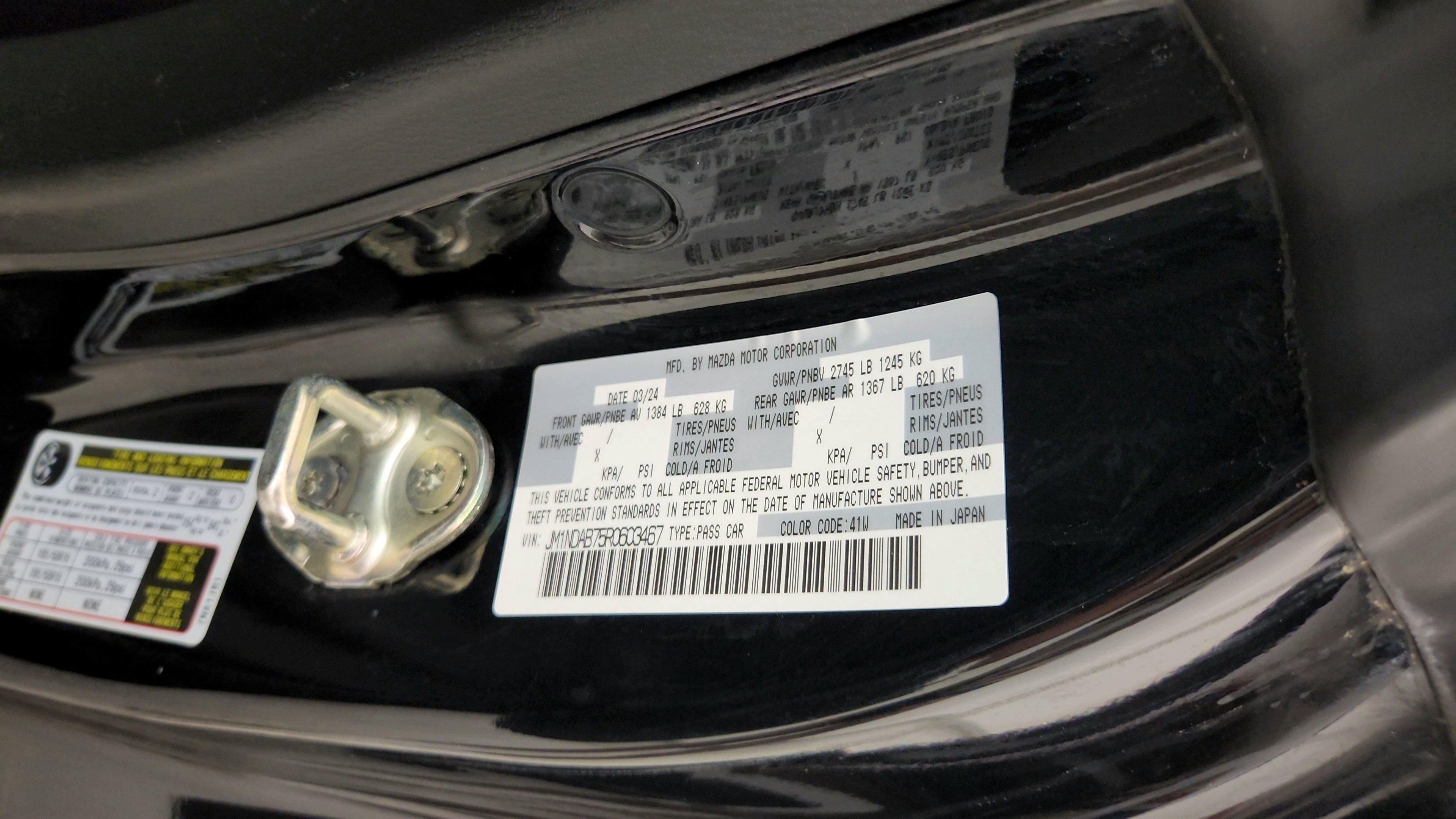 Used 2024 MAZDA MX-5 Miata Sport RWD image 13