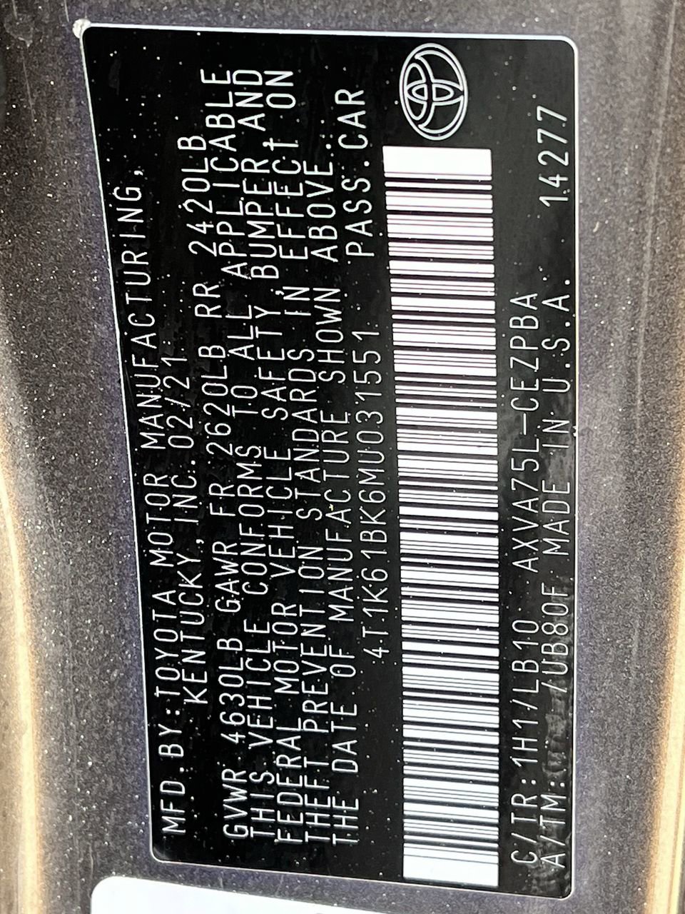 Used 2021 Toyota Camry XSE AWD/4WD image 30