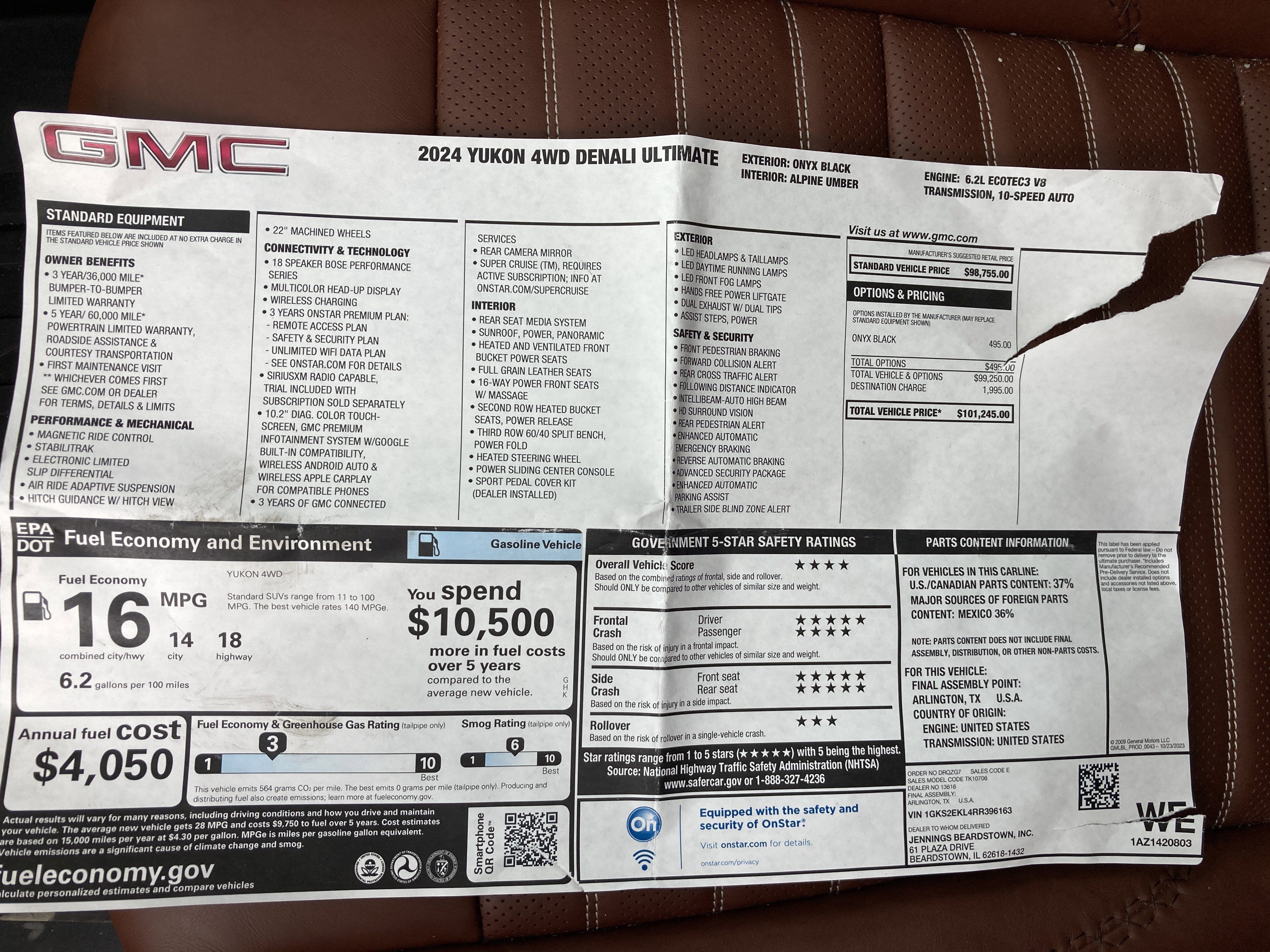 Certified 2024 GMC Yukon Denali Ultimate image 37