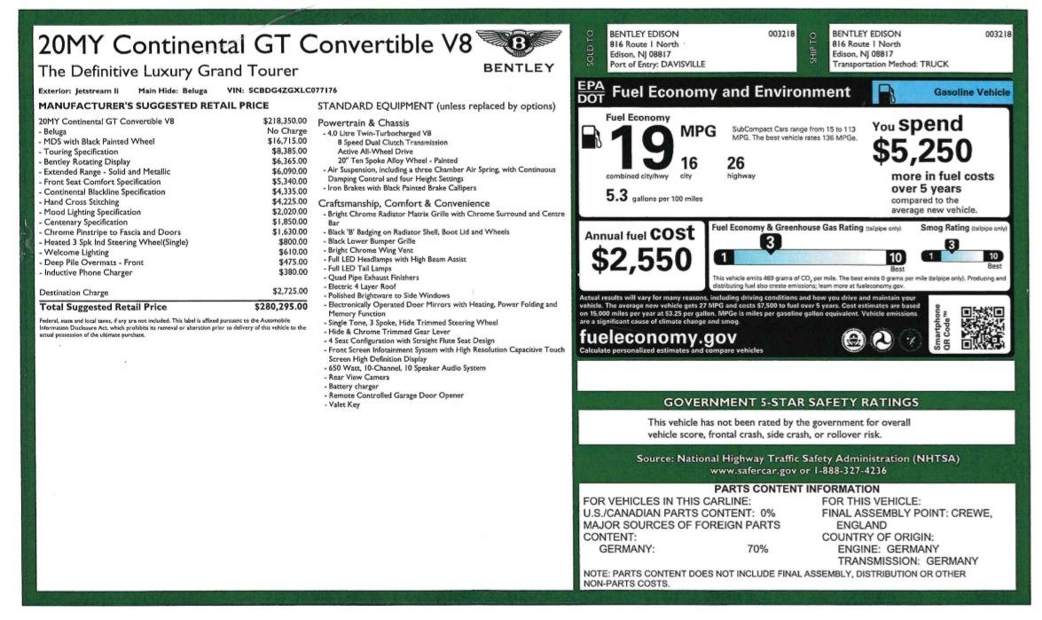 Used 2020 Bentley Continental GT V8 AWD/4WD image 34