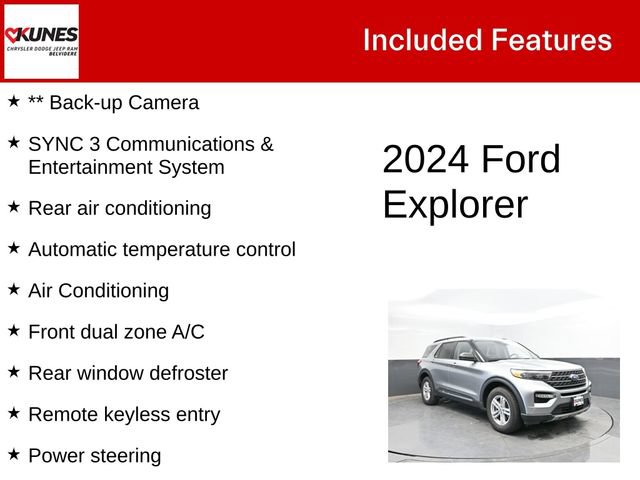 Used 2024 Ford Explorer XLT w/ Equipment Group 202A AWD/4WD image 3