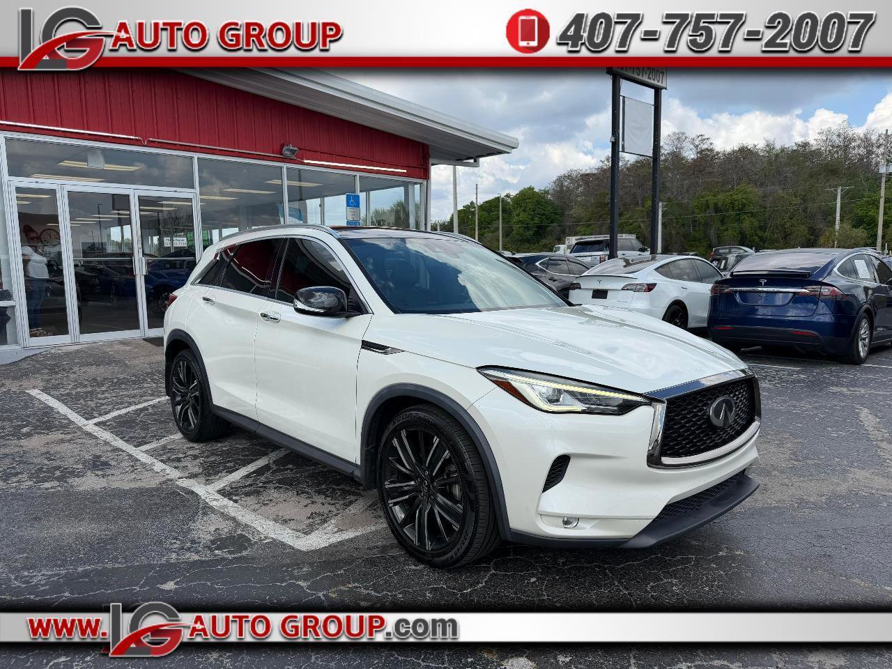 Used 2021 INFINITI QX50 Luxe w/ Appearance Package FWD image 1