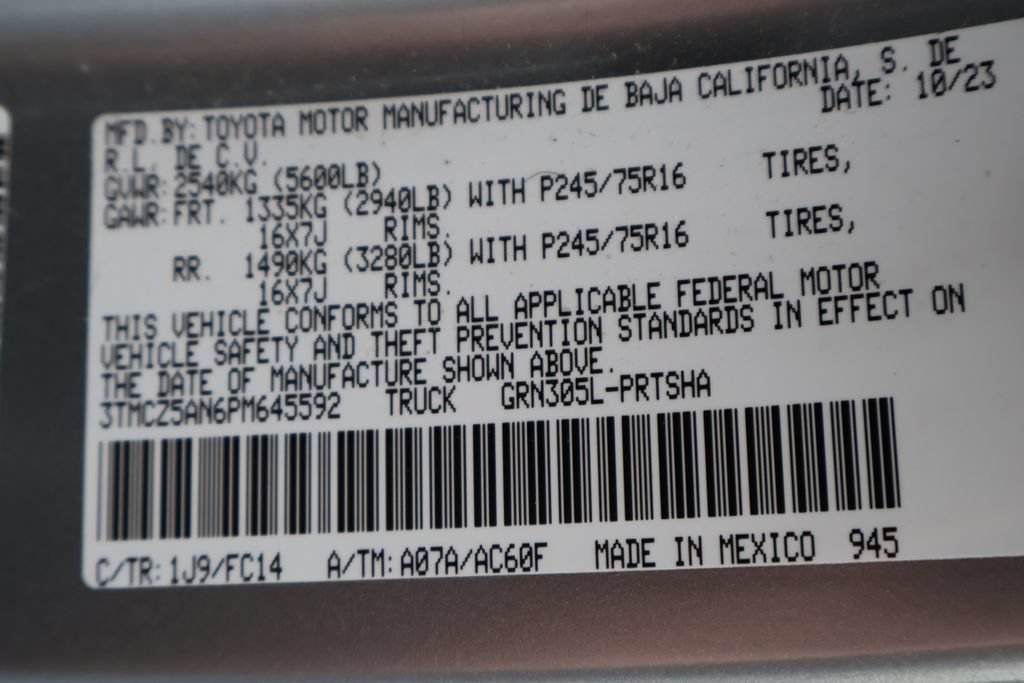 Certified 2023 Toyota Tacoma SR5 w/ Technology Package AWD/4WD image 64