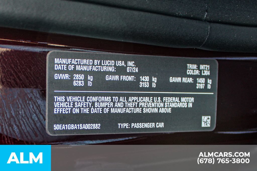 Used 2025 Lucid Air Grand Touring AWD/4WD image 37