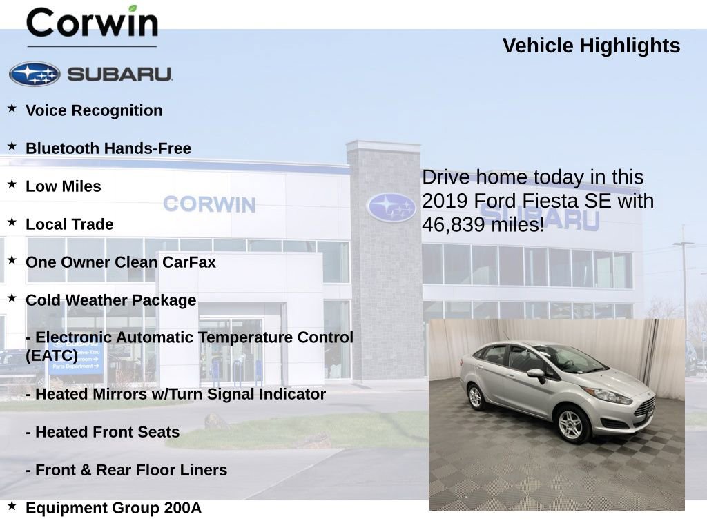 Used 2019 Ford Fiesta SE w/ Cold Weather Package image 6