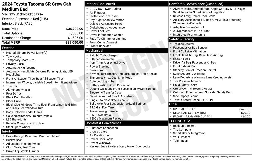 Used 2024 Toyota Tacoma SR image 24