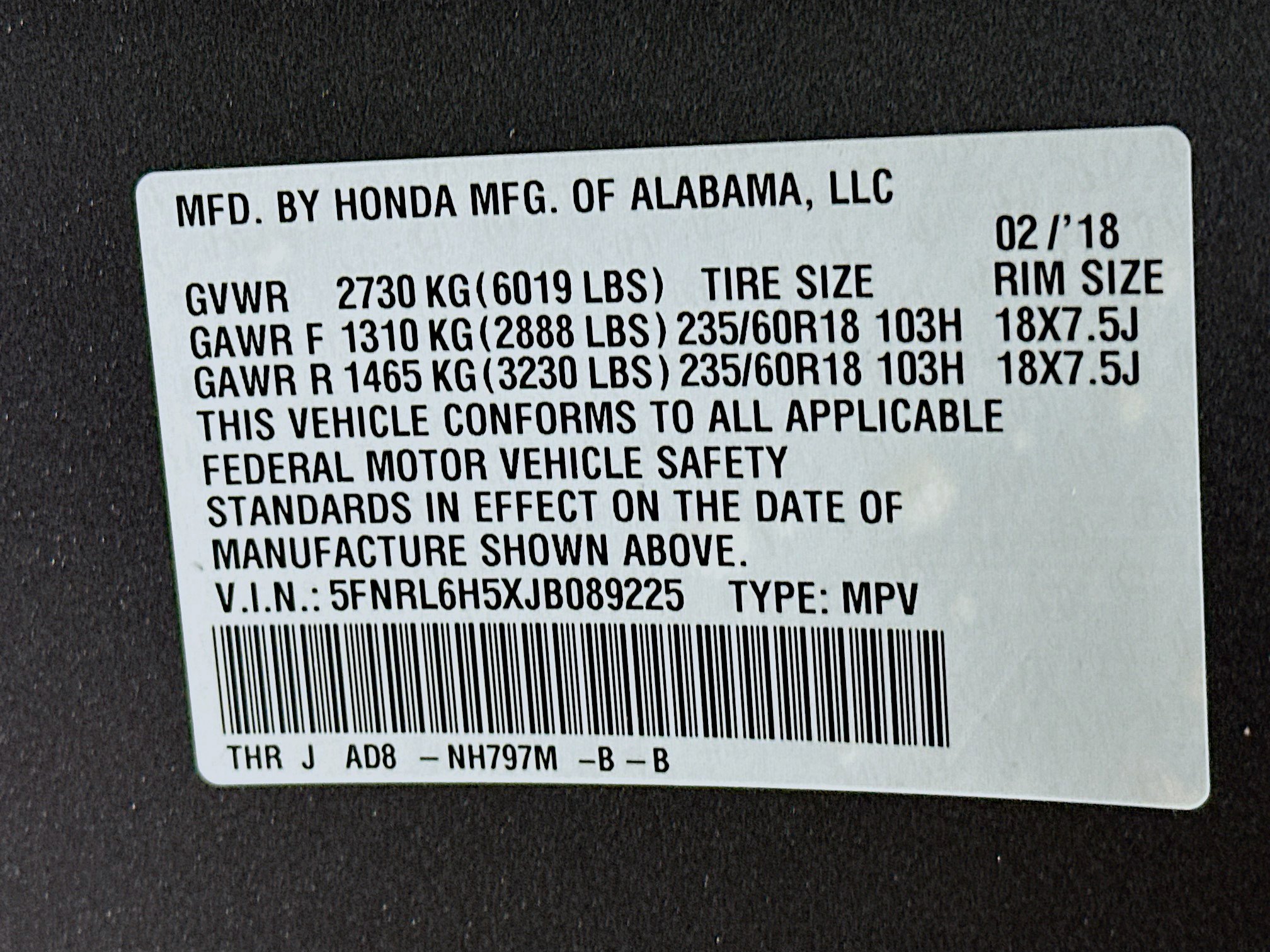 Used 2018 Honda Odyssey EX image 12