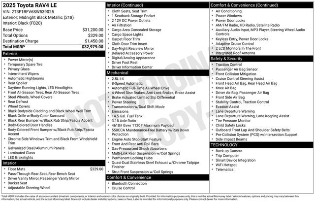 Used 2025 Toyota RAV4 LE image 10